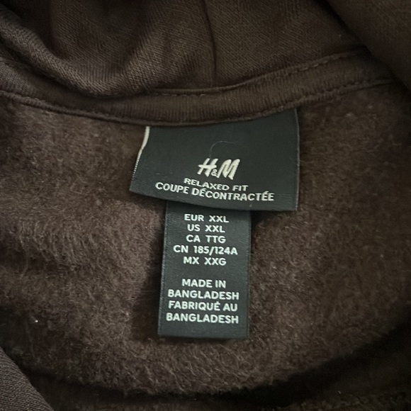 Dark brown H&M hoodie - Picture 2 of 2